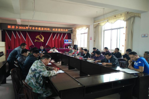 xindianxiang2016nianxiabanniandangweiwenxunzhengwuzhixundahuixianchang