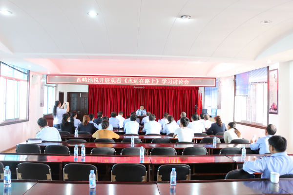 西畴县地税局开展观看《永远在路上》学习讨论