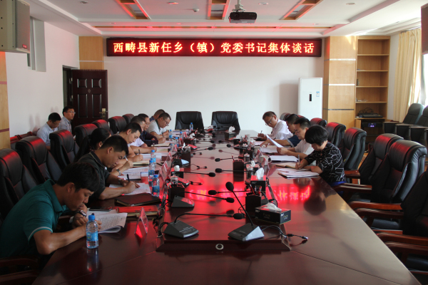 西畴：与新任乡镇党委书记集体谈话1_
