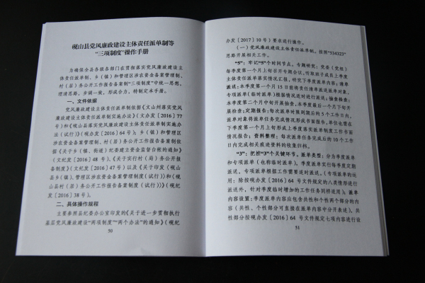 “三项制度”操作手册内容